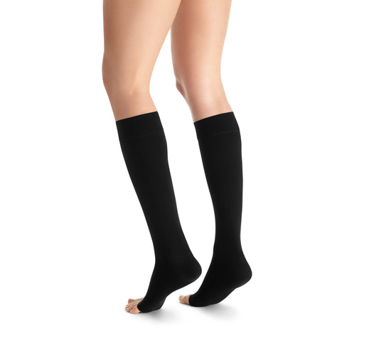 JOBST® Opaque Women's Knee High 15-20 mmHg Compression Stockings Open Toe