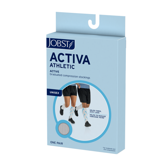 JOBST® ACTIVA Athletic Knee High 8-15 mmHg Compression Socks Closed Toe