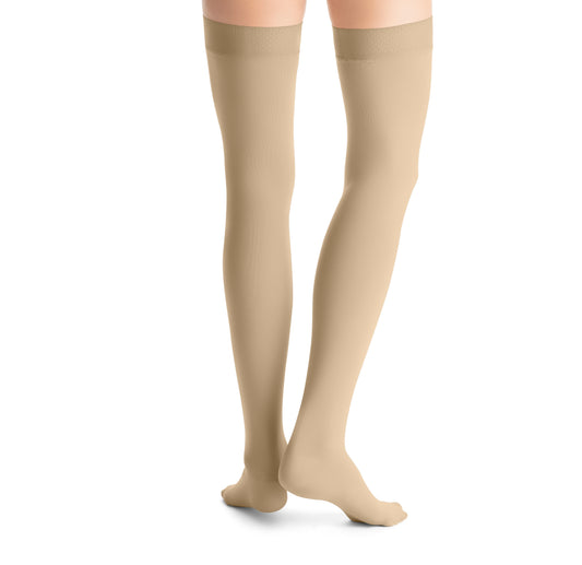 JOBST® Opaque Women's Thigh High 20-30 mmHg w/ Silicone Dot Top Band Closed Toe