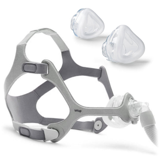 Wisp Mask with Fabric Frame and Headgear
