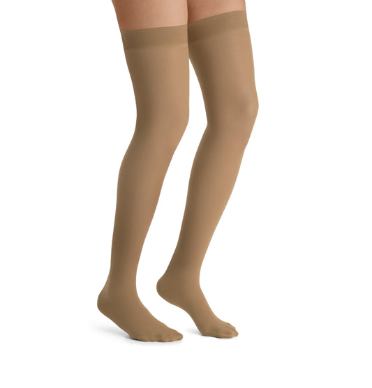 JOBST® UltraSheer Women's Thigh High 20-30 mmHg w/ Silicone Dot Top Band Compression Stockings Closed Toe