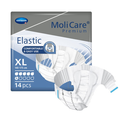 MoliCare® Premium Elastic 6 Drop Absorbency Incontinence Briefs