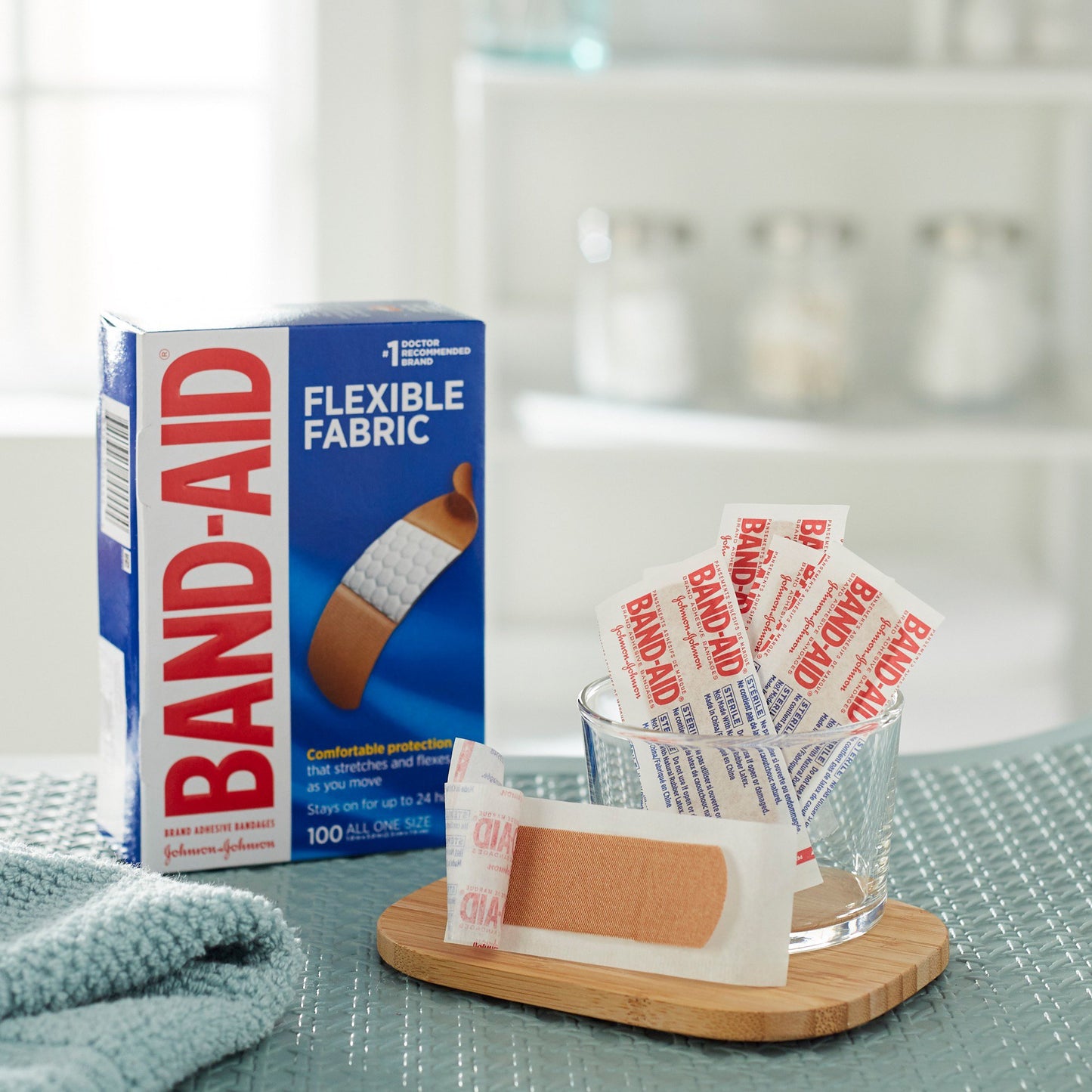 Kenvue - Band-Aid® Flexible Fabric Tan Adhesive Strip, 1 x 3 Inch