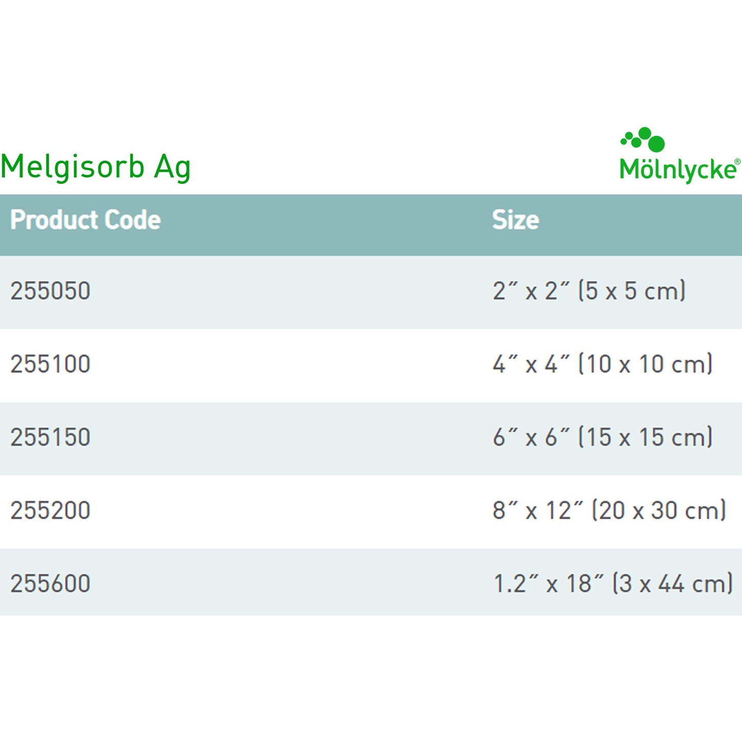 Melgisorb® Ag Calcium Alginate Dressing with Silver