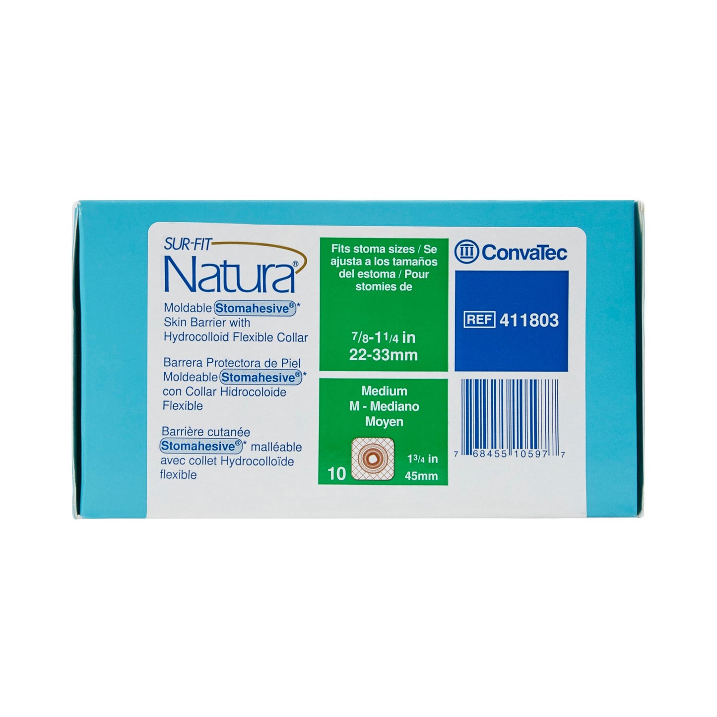 Sur-Fit Natura® Stomahesive® Ostomy Barrier Fits Stomas from 7/8 to 1-1/4 Inches