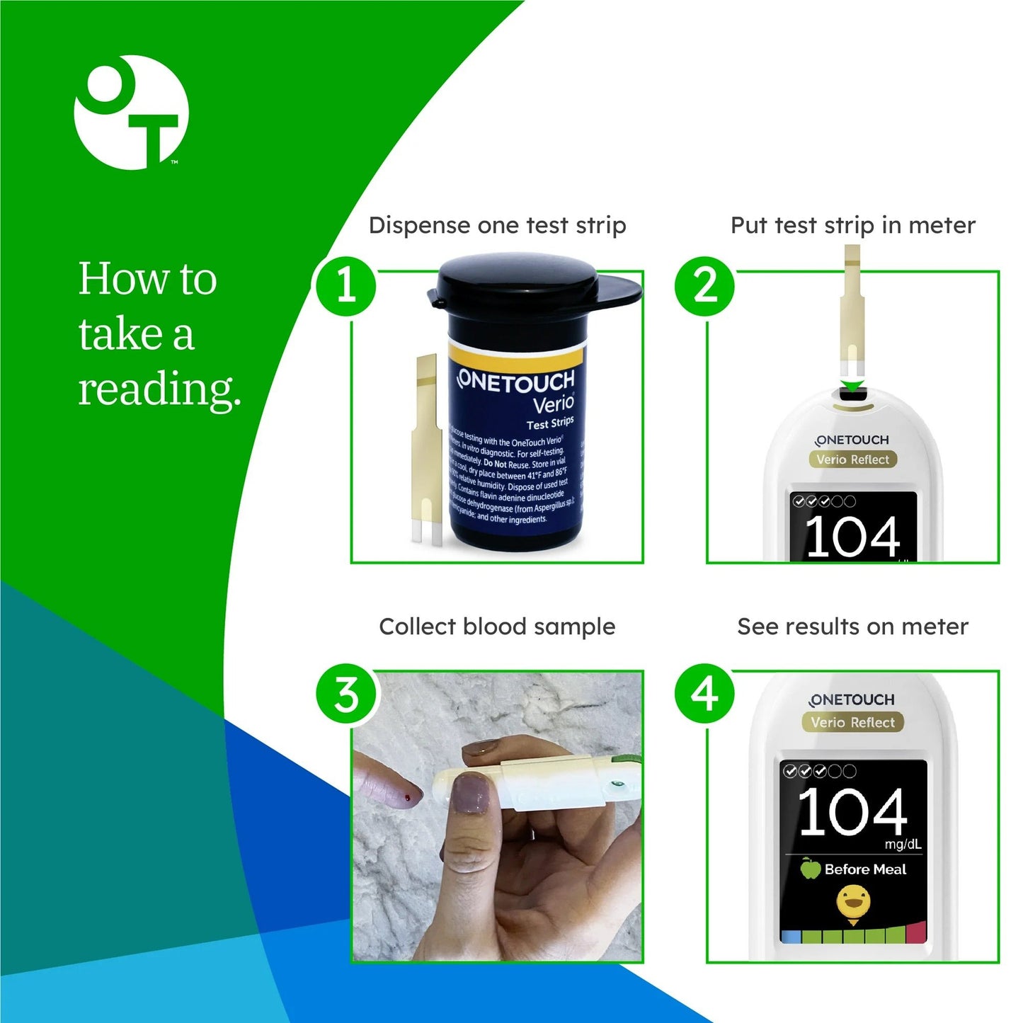 OneTouch Verio Flex® Blood Glucose Test Strips