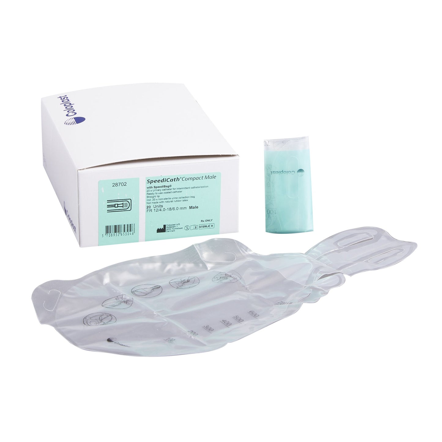 SpeediCath® Compact Urethral Catheter, Hydrophilic Coated PVC