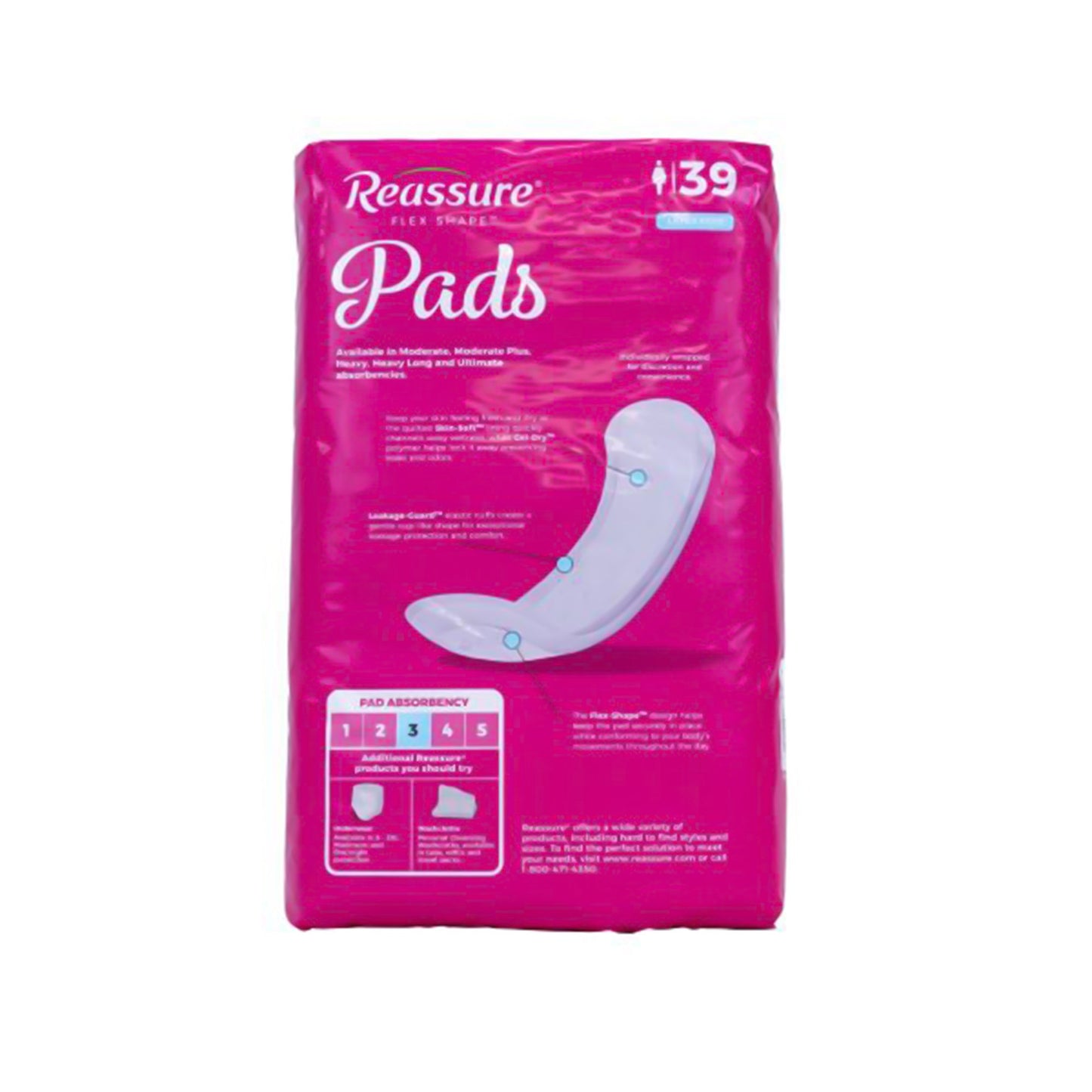 Reassure® Incontinence Liner, 4-3/4 x 14 Inch