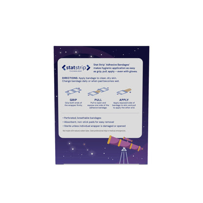 Strip® Adhesive Strip Stat, 3/4 x 3 Inch