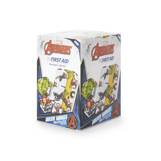 American® White Cross Stat Strip® Avengers Adhesive Strip, 3/4 x 3 Inch