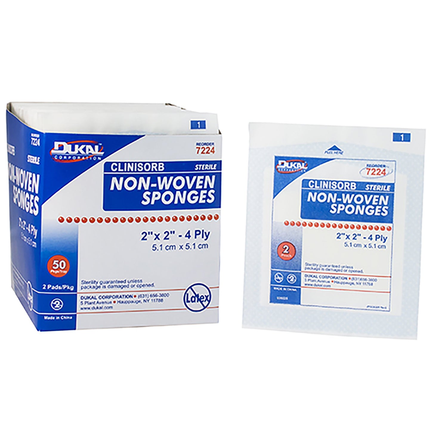 Clinisorb Nonwoven Sponge, 2 x 2 Inch