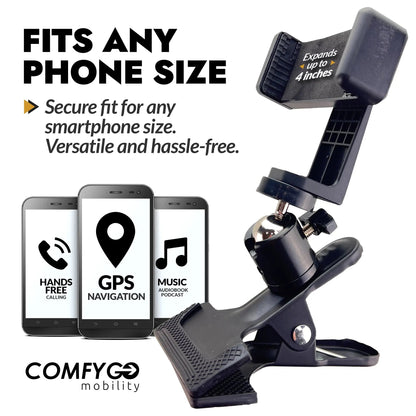 Universal Wheelchair Phone Holder