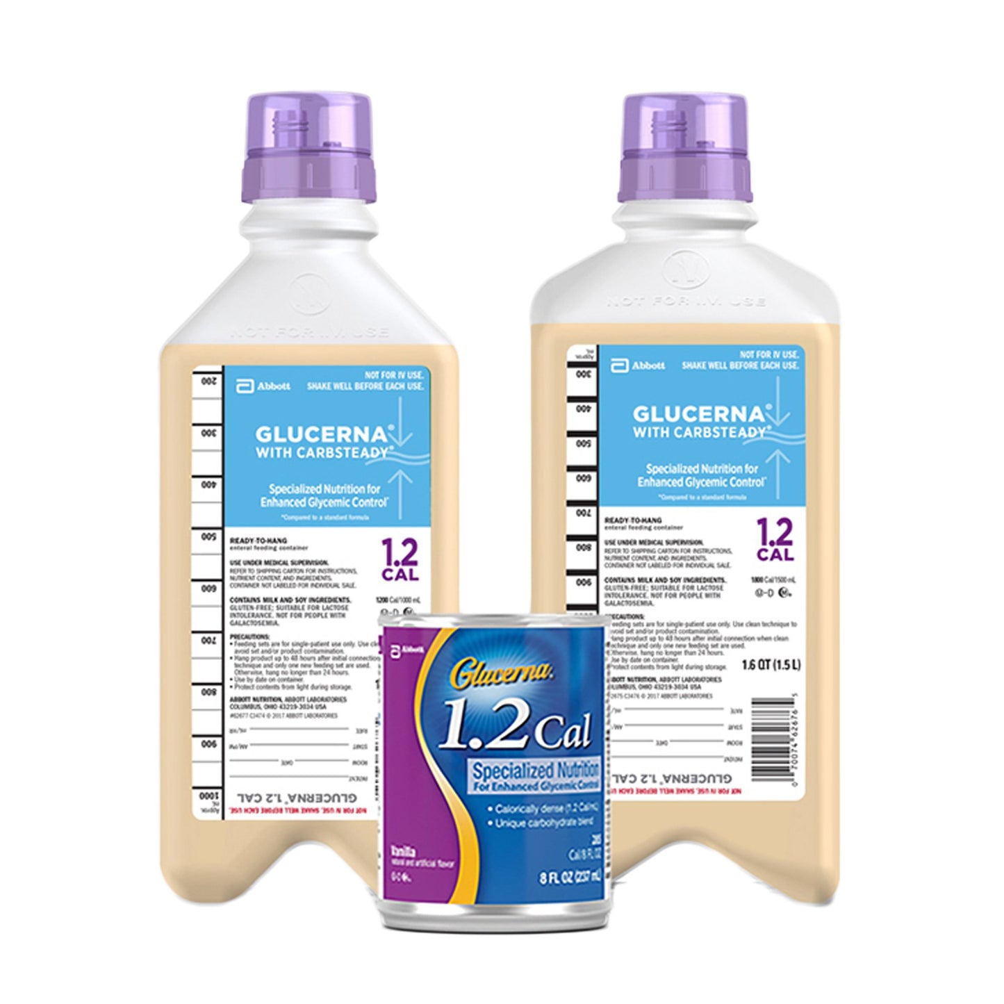 Glucerna® with Carbsteady 1.2 Cal Tube Feeding Formula, 33.8-Ounce Carton
