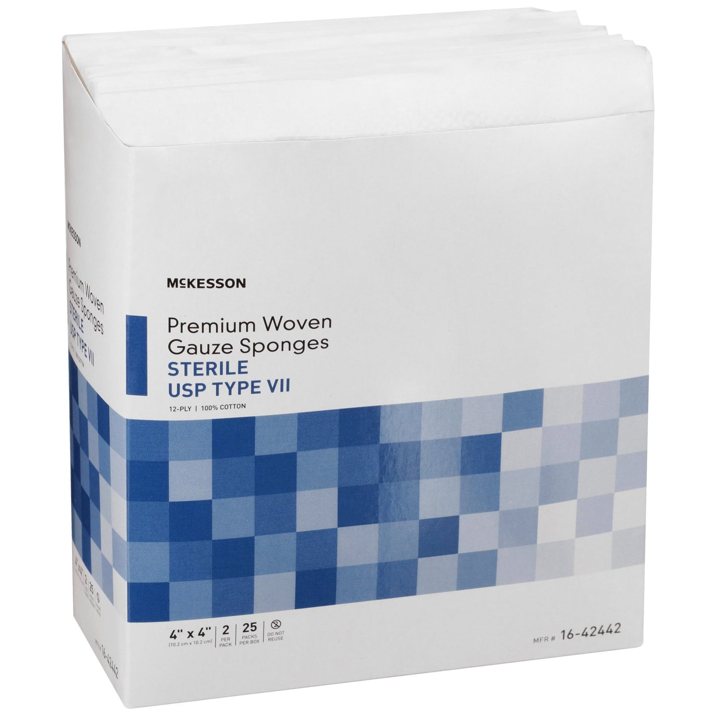 McKesson USP Type VII Gauze Sponge, 4 x 4 Inch