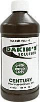 Dakin's Solution Quarter Strength 0.125% 16 oz Bottle
