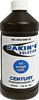 Dakin's Solution Full Strength 0.5% 16 oz Bottle