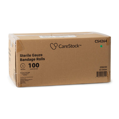 CareStock™ Gauze Bandage Roll, 4.5 Inch x 4.1 Yard