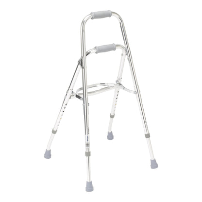 Drive™ Hemi Aluminum Side Step Folding Walker, 29.5 – 37 Inch Height