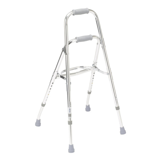 Drive™ Hemi Aluminum Side Step Folding Walker, 29.5 – 37 Inch Height