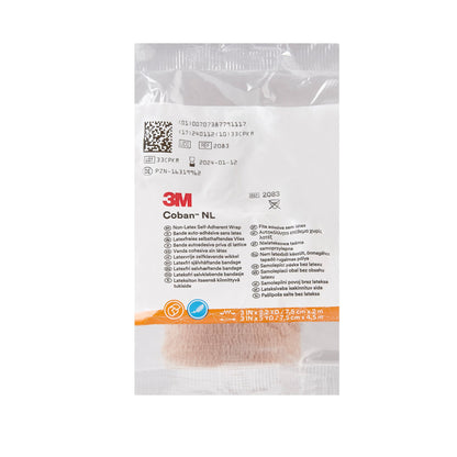 3M™ Coban™ LF Self-adherent Closure Cohesive Bandage, Tan