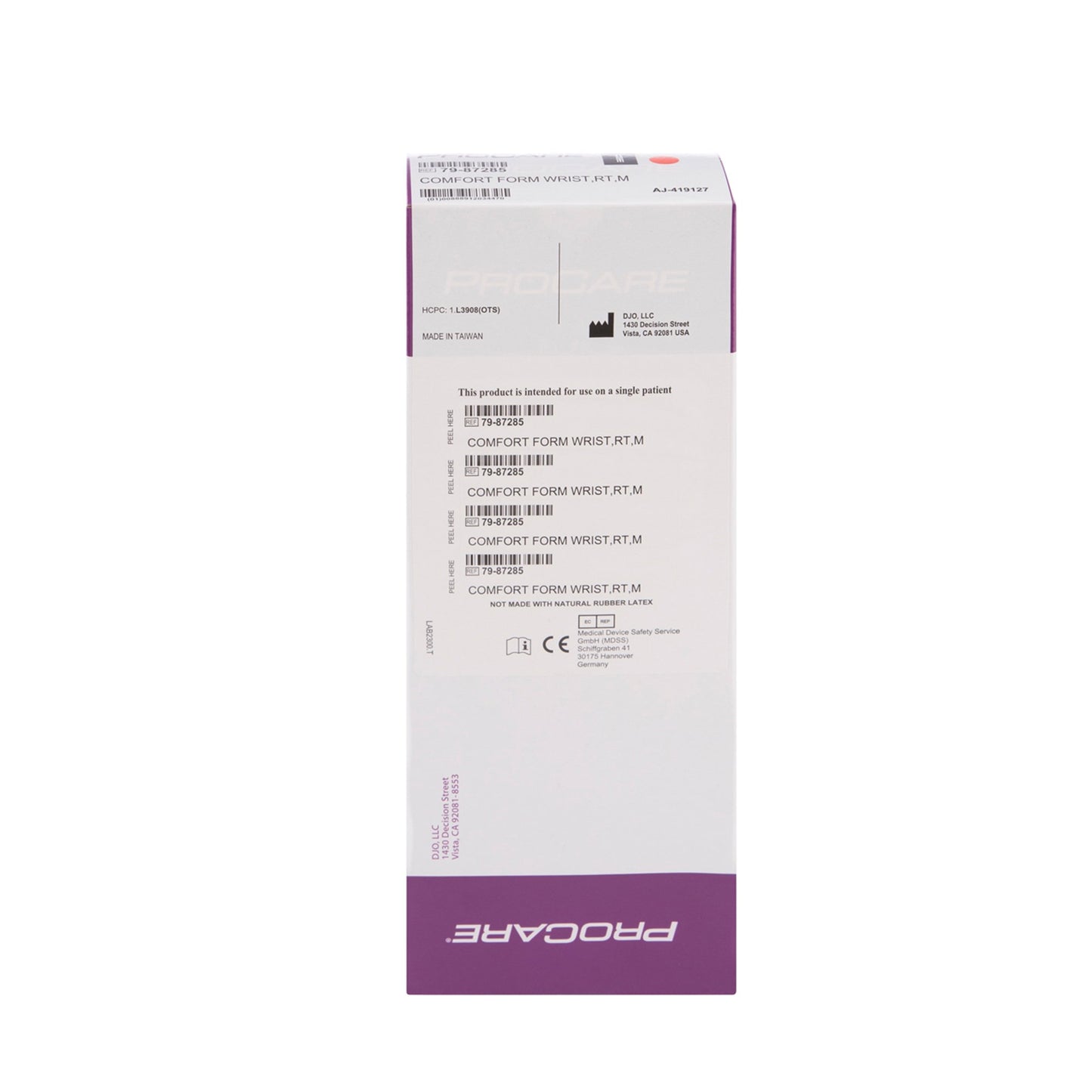 ProCare® ComfortForm™ Wrist Brace with Palmar Stay, Aluminum/Foam/Lycra