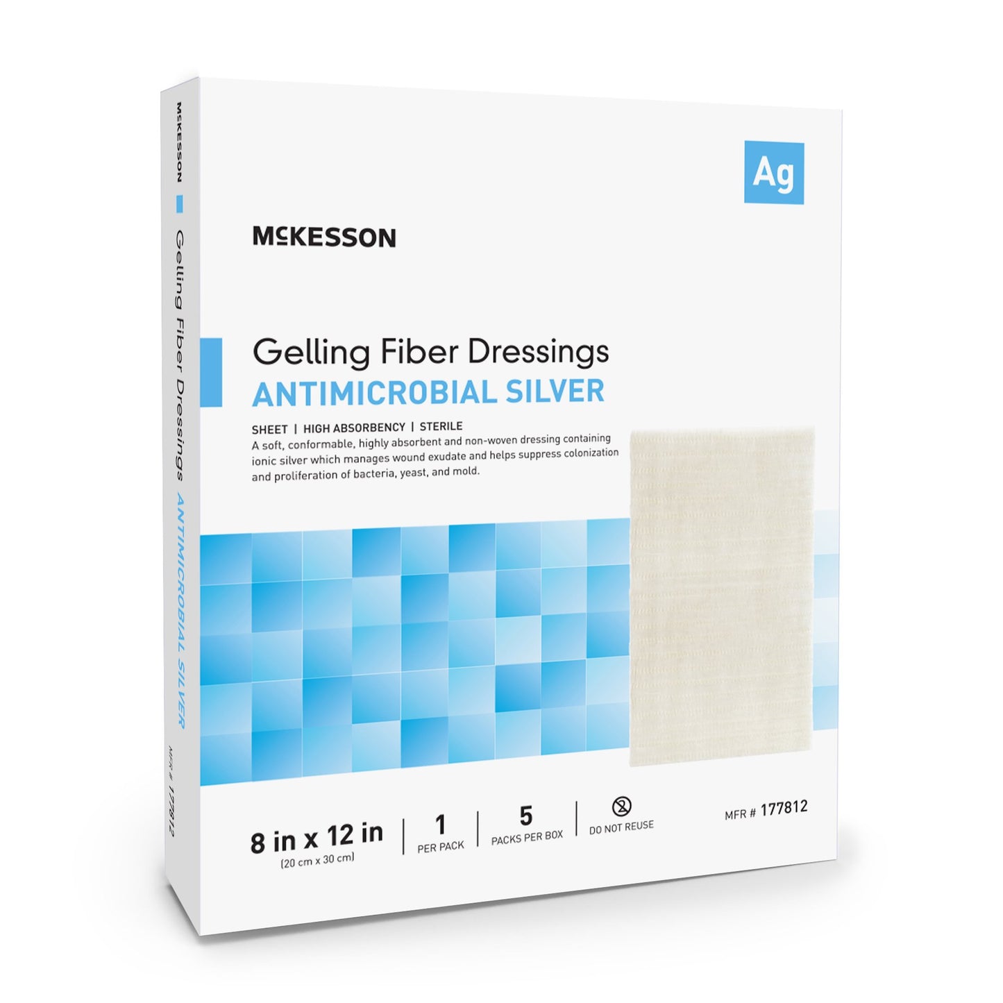 McKesson Silver Gelling Fiber Dressing