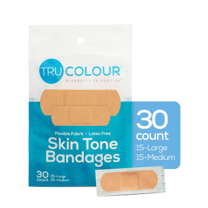 Tru-Colour Skin Tone Adhesive Bandages for Fair Skin Tone Shades