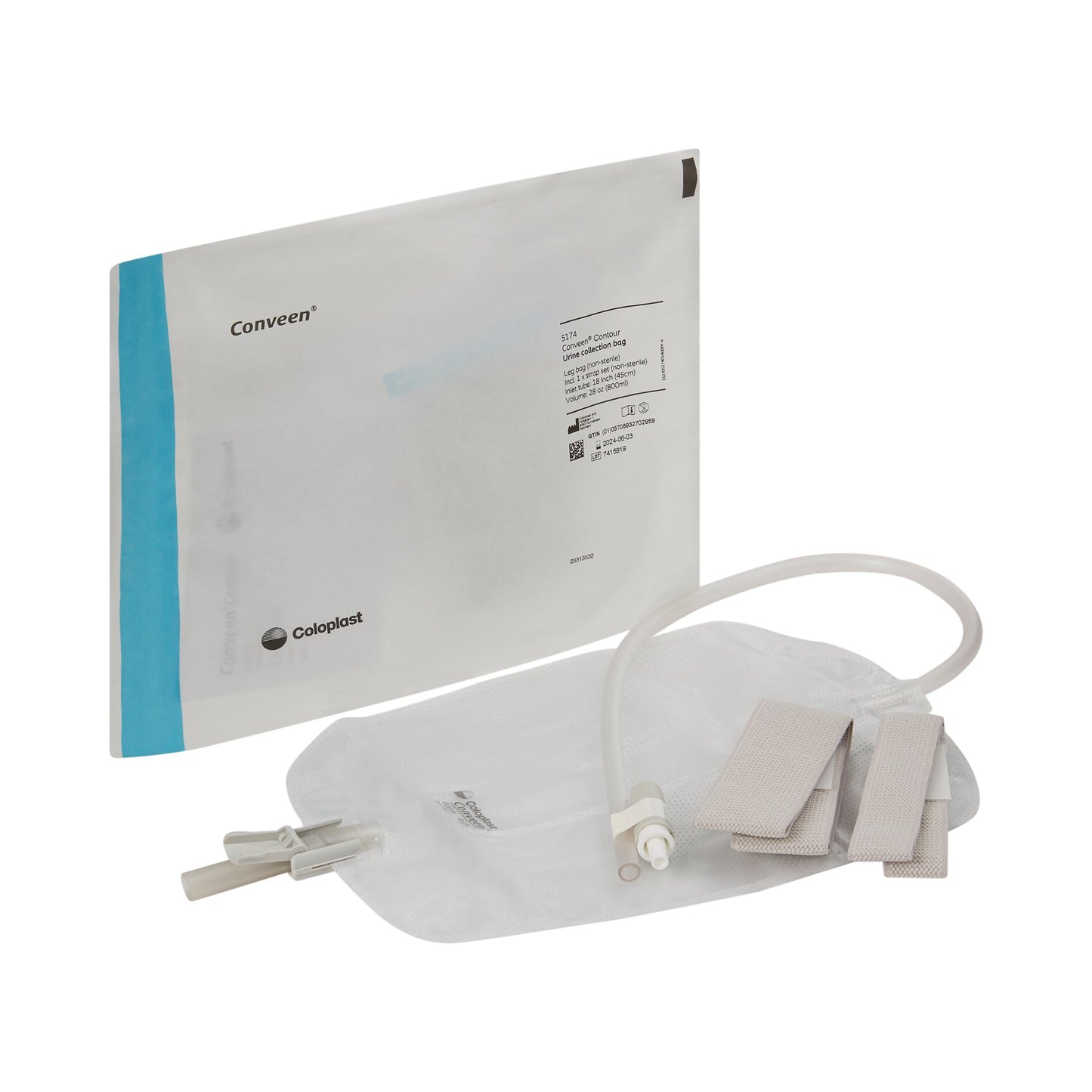 Conveen® Contour® Urinary Leg Bag, Anti-Reflux Valve