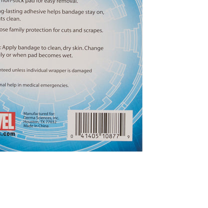 American White Cross Stat Strip Adhesive Strip, 3/4 x 3 Inch