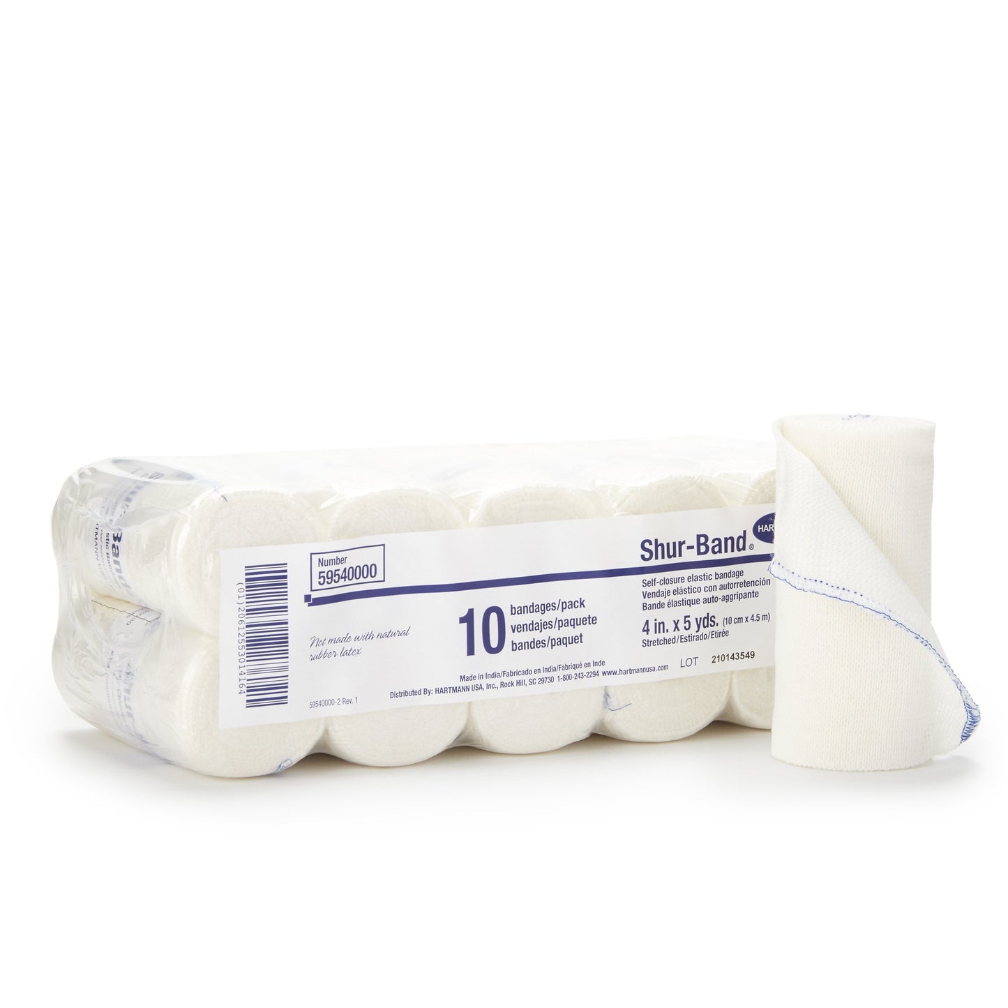 Shur-Band® LF Single Hook-and-Loop Closure Elastic Bandage