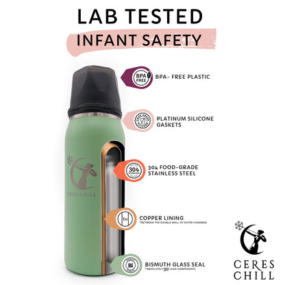 Ceres Chill OG Stainless Steel Breast Milk Chiller Container, 27 oz.