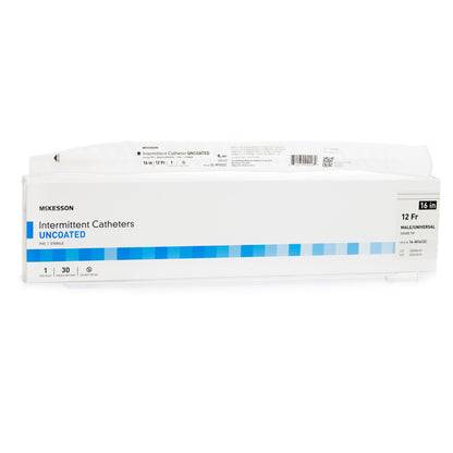McKesson Uncoated PVC Urethral Catheter, Coudé Tip