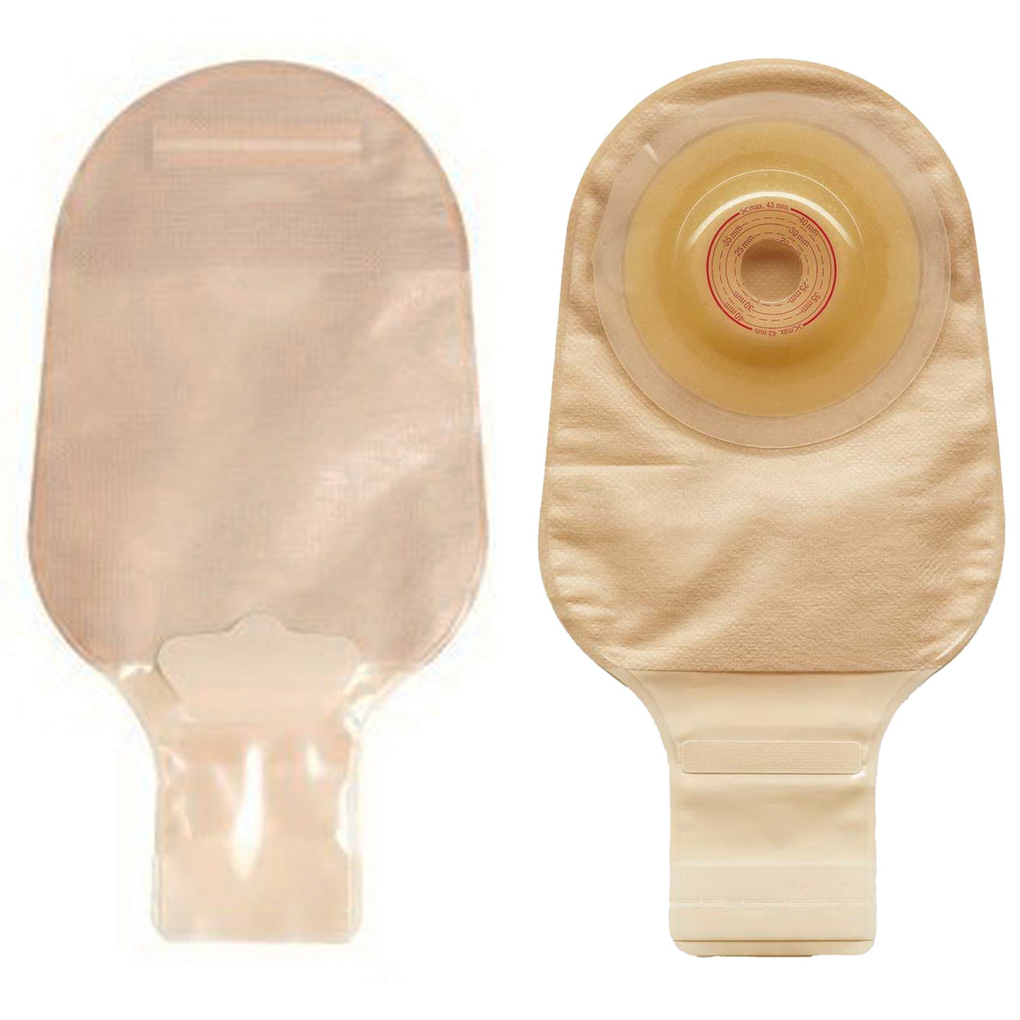 Esteem™+ Flex Opaque Ostomy Pouch, Pre-cut to Fit 25 mm Stomas