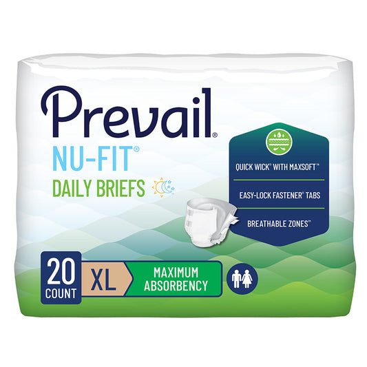 Prevail® Nu-Fit® Incontinence Brief, Heavy Absorbency