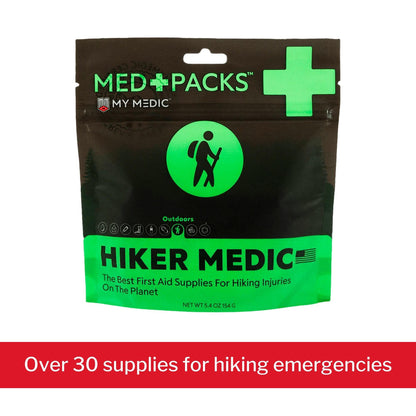 Med Packs™ First Aid Kit for Hikers – Outdoor Injury Supplies in Portable Pouch