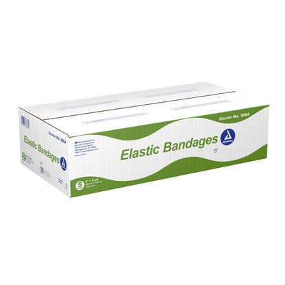 Dynarex® Clip Detached Closure Elastic Bandage, 4 Inch x 5 Yard