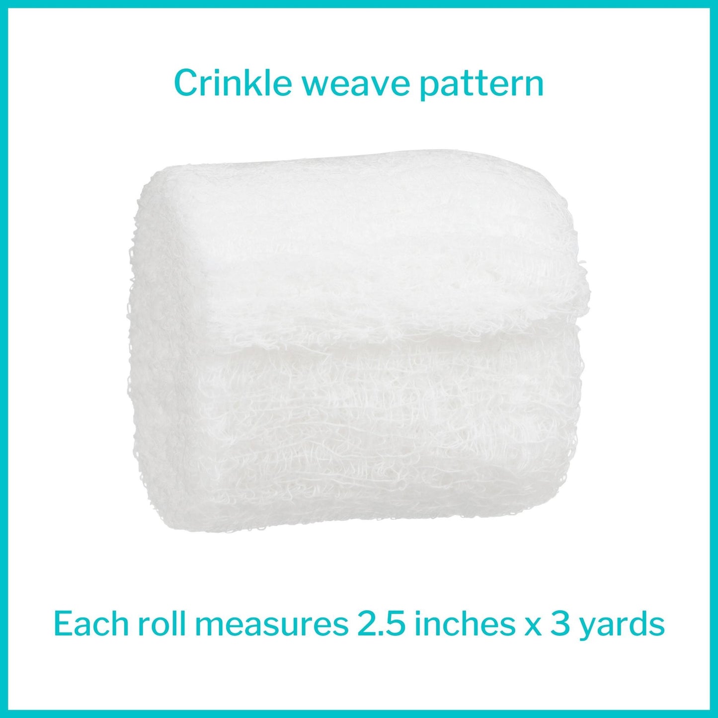 McKesson Fluff Bandage Roll, 2.5 Inch x 3 Yard, Gauze