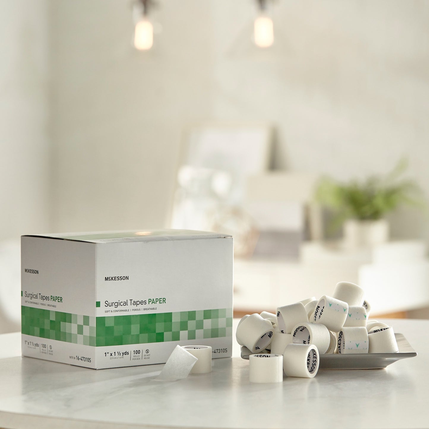 McKesson Paper Medical Tape, 1 Inch x 1-1/2 Yard