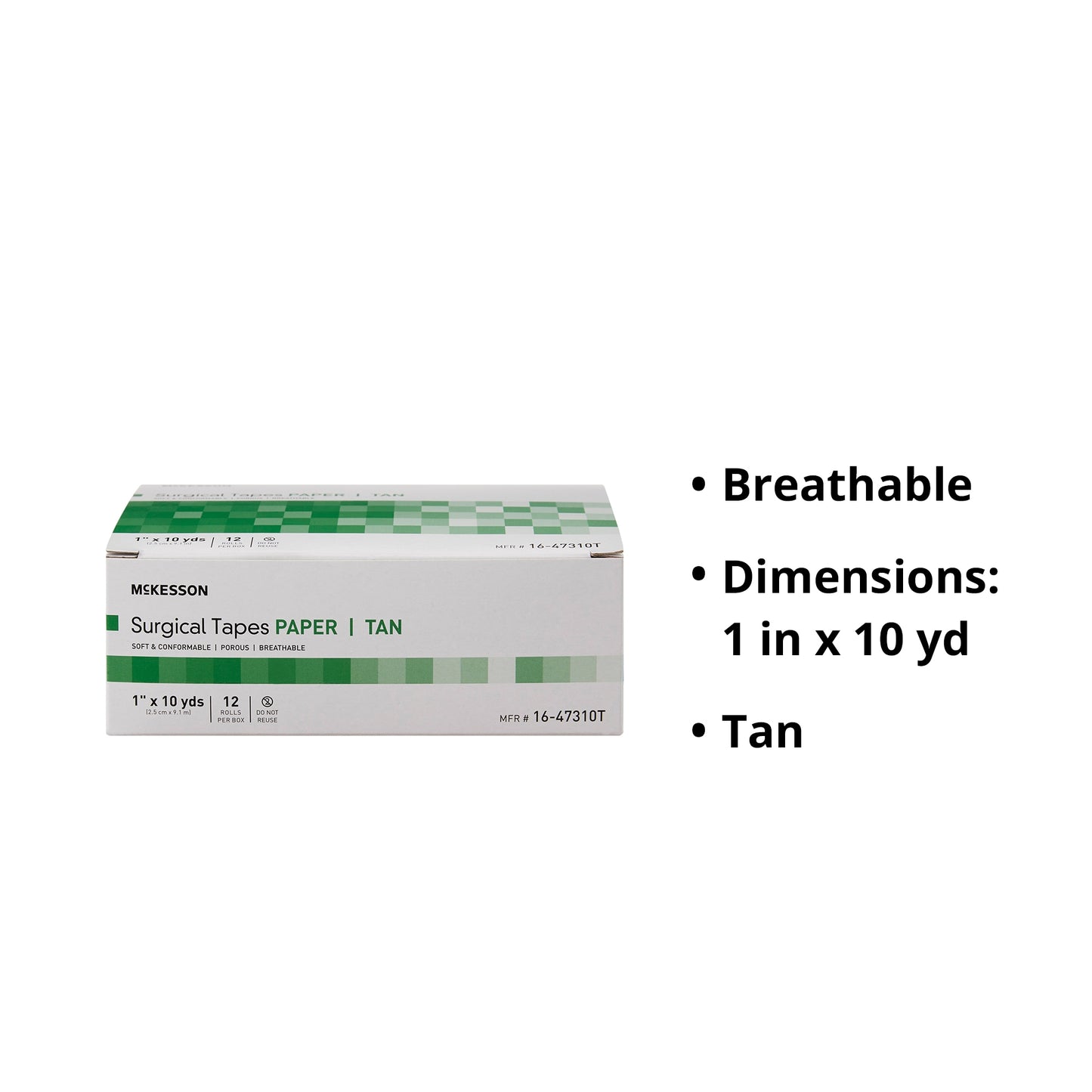 McKesson Paper Medical Tape, 7 to 11 Yard Length