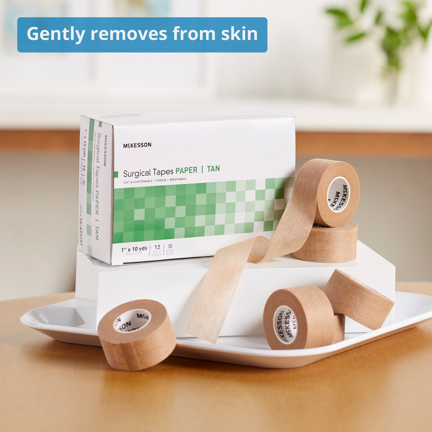 McKesson Paper Medical Tape, 7 to 11 Yard Length