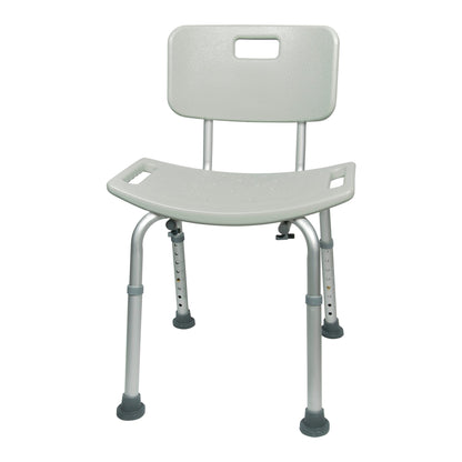 McKesson Aluminum Bath Bench, 15.5 – 19.5 Inch Height