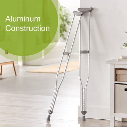 McKesson Underarm Crutches for Adults 5'10" – 6'6", Tall Adult