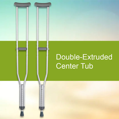 McKesson Underarm Crutches for Adults 5'10" – 6'6", Tall Adult