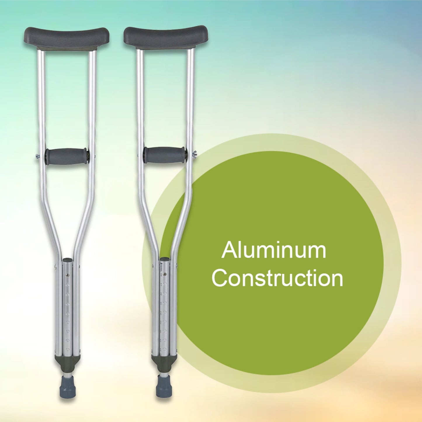 McKesson Underarm Crutches for Children 4'6" – 5'2"