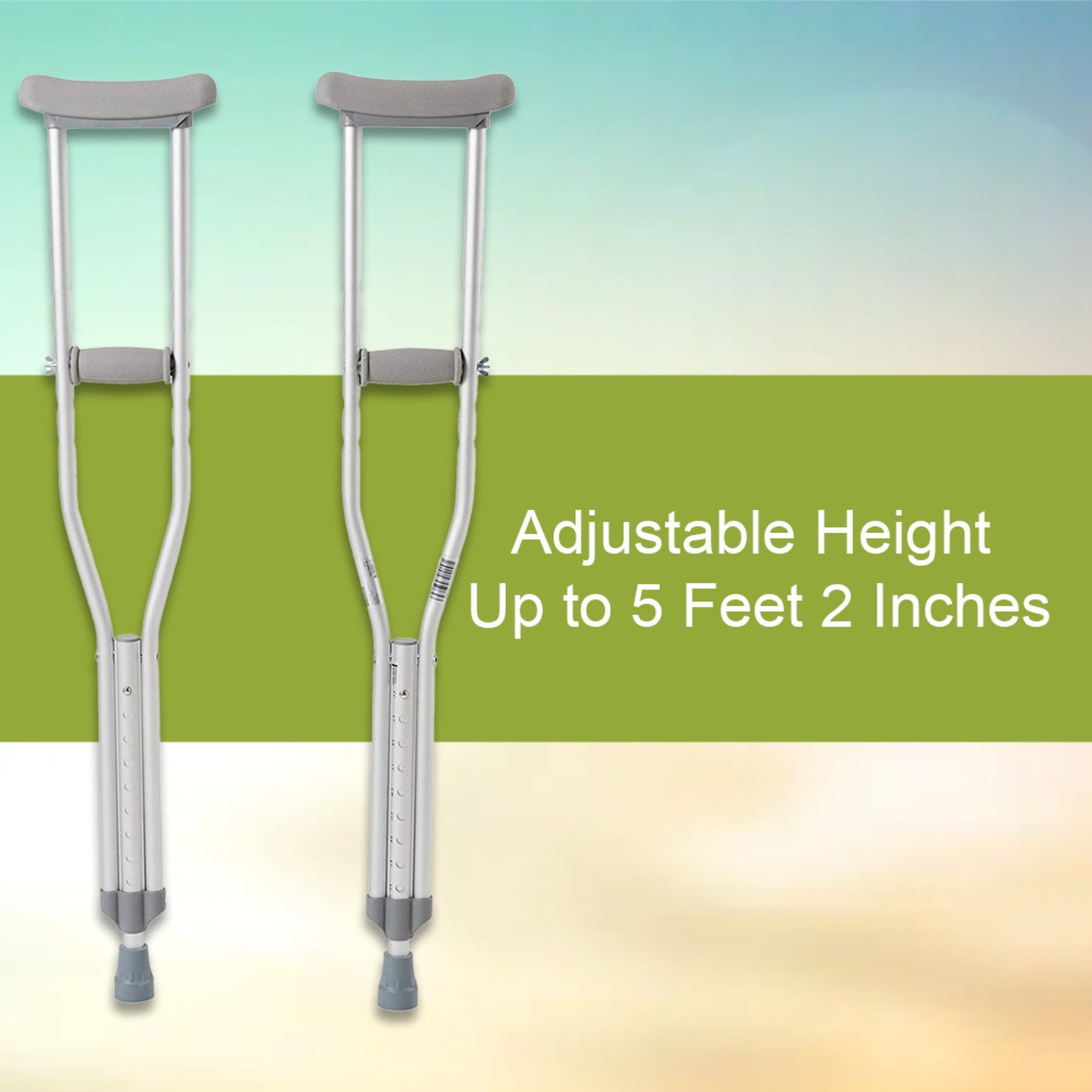 McKesson Underarm Crutches for Children 4'6" – 5'2"