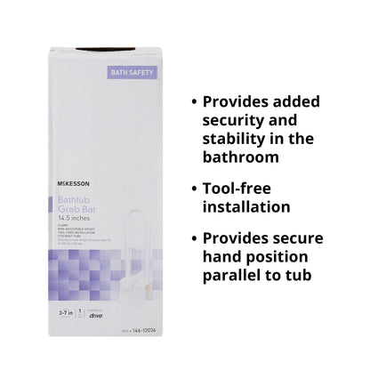 McKesson Bathtub Grab Bar, 14.5-Inch Length