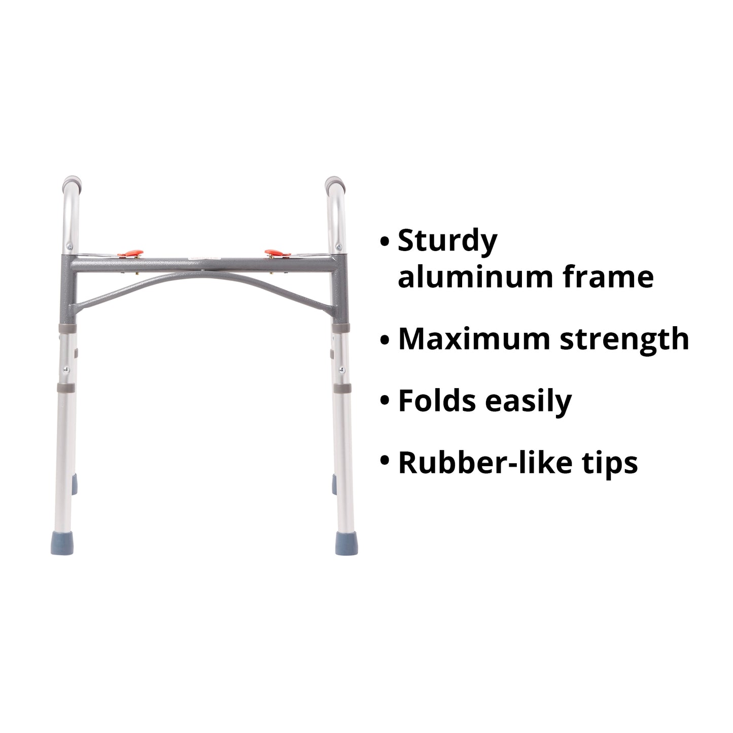 McKesson Junior Aluminum Folding Walker, 25 – 32 Inch Height
