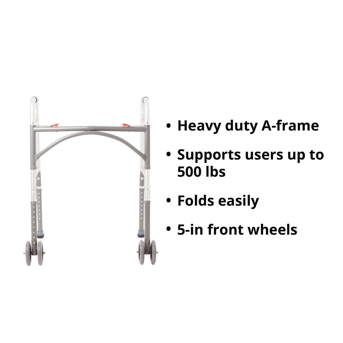 McKesson Steel Bariatric Folding Walker
