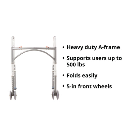 McKesson Steel Bariatric Folding Walker