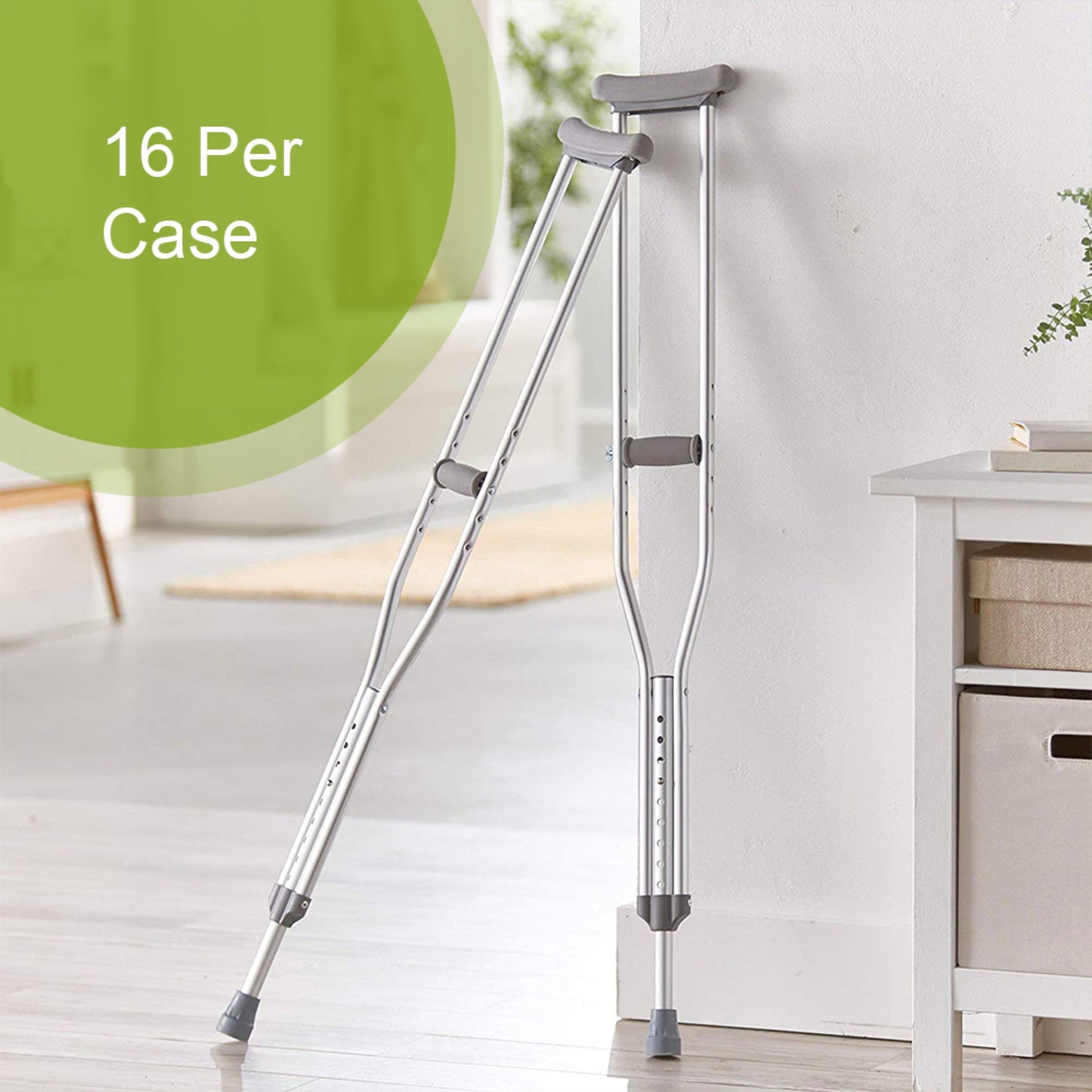 McKesson Adult Underarm Crutches, 5'2" – 5'10"